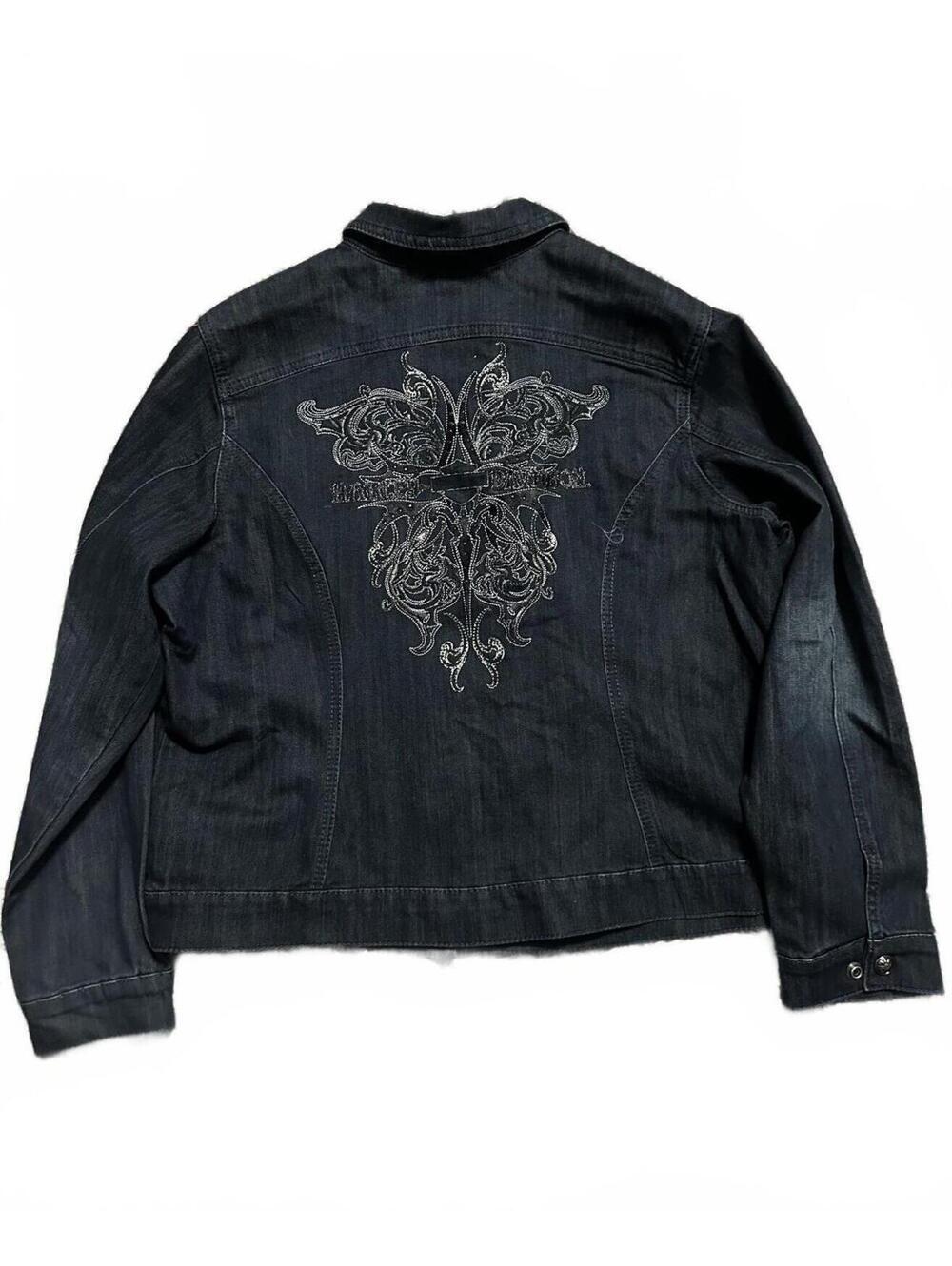 2000s Womens Harley Davidson Denim Jacket Size 1X - Picture 1 of 8